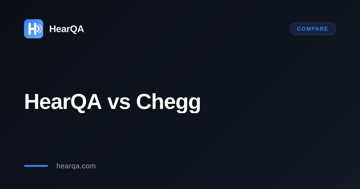 HearQA vs Chegg