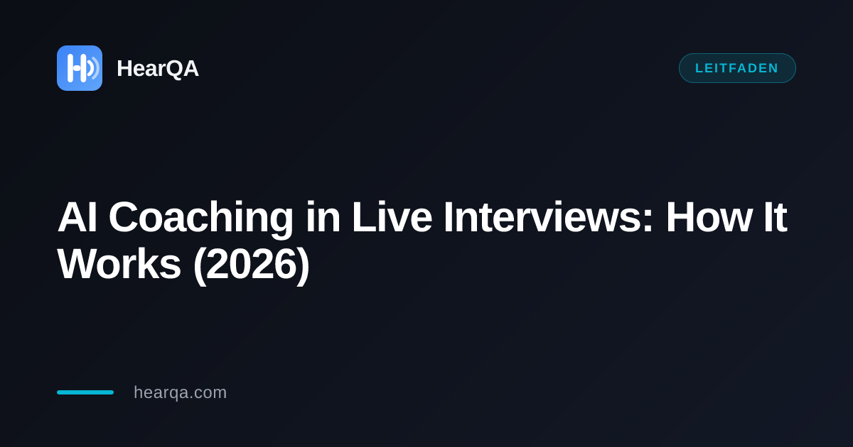 AI Coaching in Live Interviews: How It Works & When to Use It