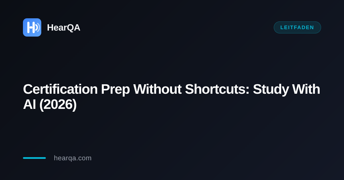 Certification Exam Prep Without Shortcuts: Study With AI, Not During the Test