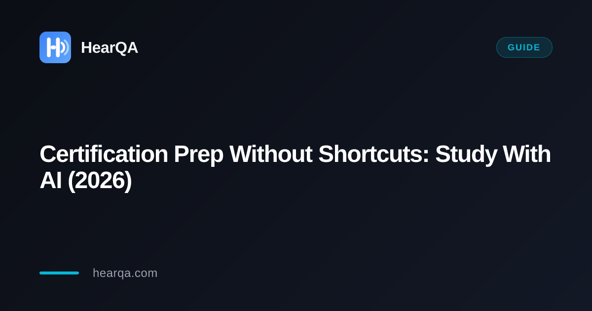 Certification Exam Prep Without Shortcuts: Study With AI, Not During the Test